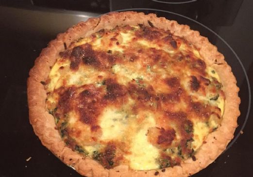 Shrimp Spinach Quiche