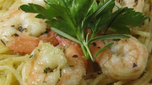 Sicilian Shrimp & Spaghetti  