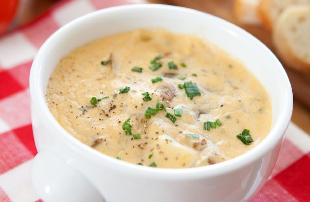 Slow Cooker Healthy Potato Soup