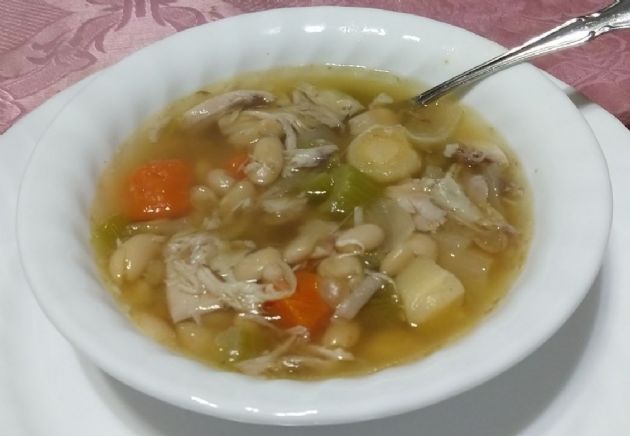 Slow Cooker Hearty Chicken Vegetable Soup Recipe | SparkRecipes