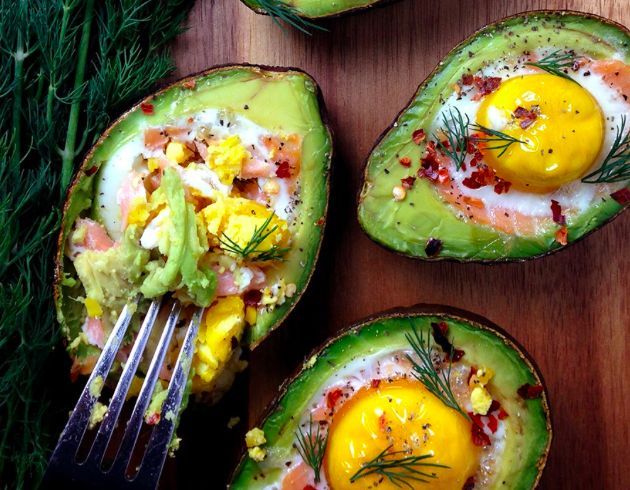 Smoked Salmon Egg Stuffed Avocado