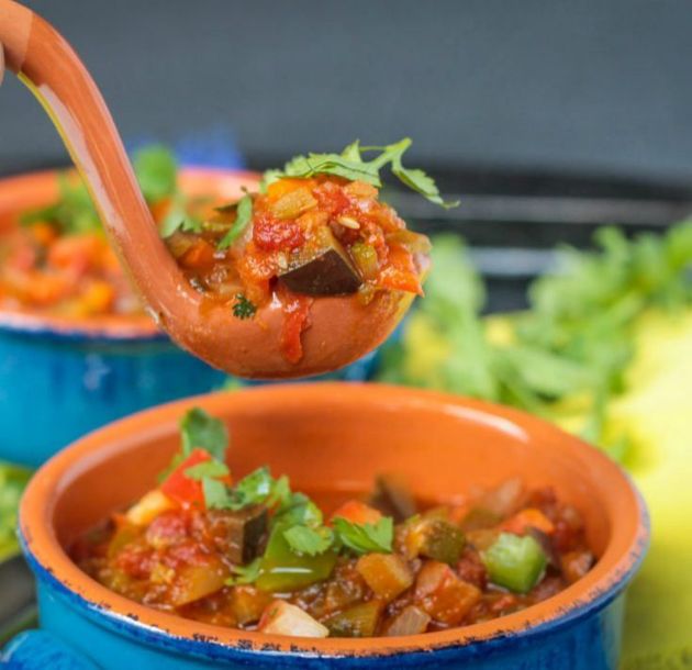 Smokey Eggplant Soup