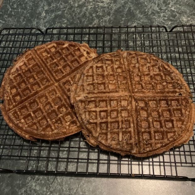 Sourdough Whole Wheat Waffles