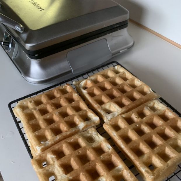 Sourdough belgian waffles