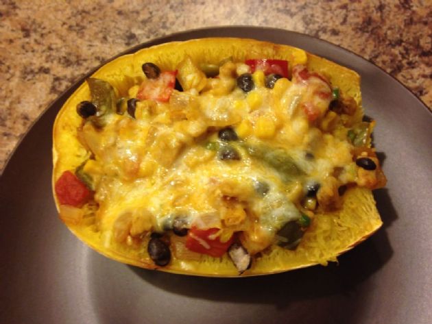 Spaghetti Squash Enchilada Bake