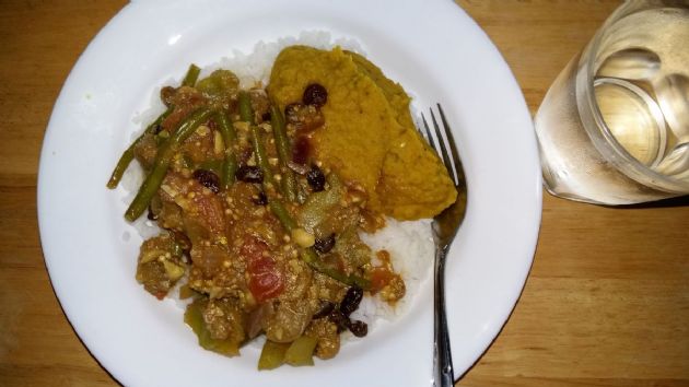 Spicy split pea dahl