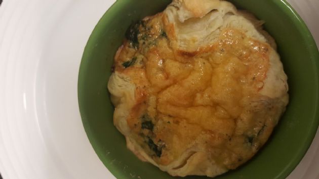 Spinach Artichoke Egg Souffle 