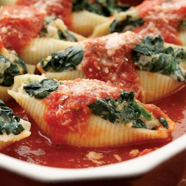 Spinach Ricotta Stuffed Shells