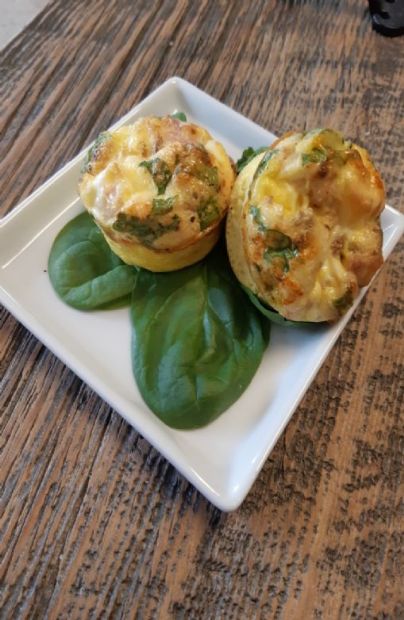 Spinach & Ham egg bites Recipe | SparkRecipes