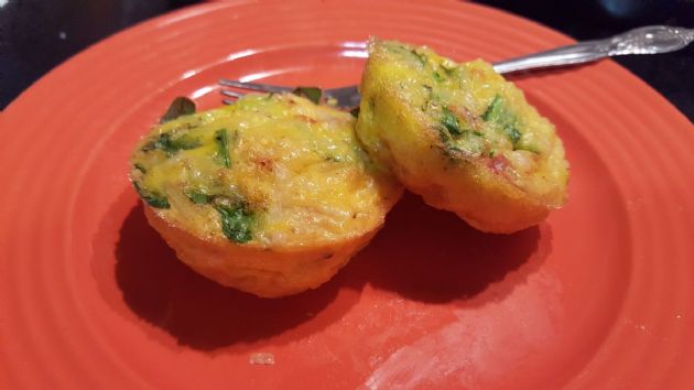 Spinach and Tomato Egg Cups