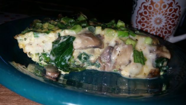 Spinach/Mushroom/Egg Casserole