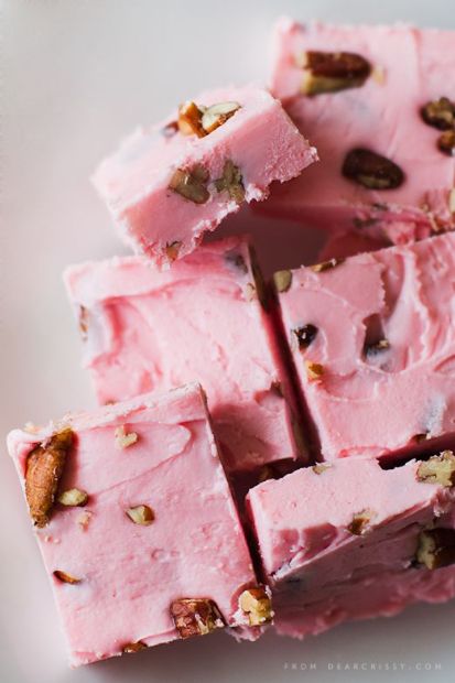 Strawberry Pecan Fudge