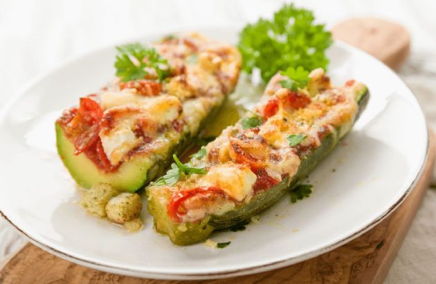 Stuffed Baby Zucchini for Two
