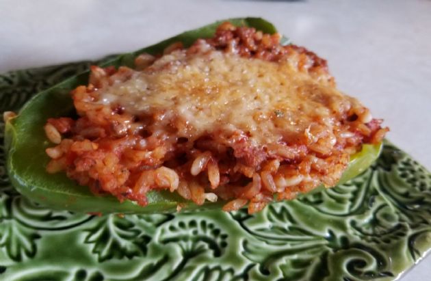 Stuffed peppers with ground turkey