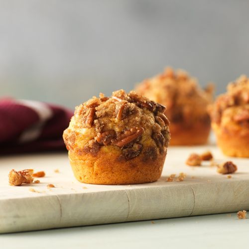 Sweet Potato Muffins with Pecan Streusel