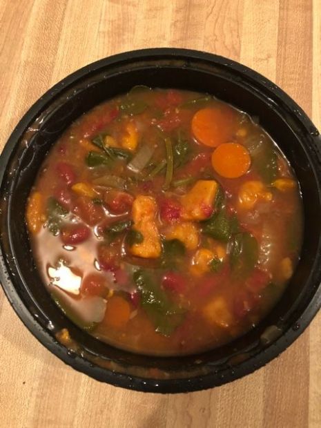 Sweet potato kidney bean soup 