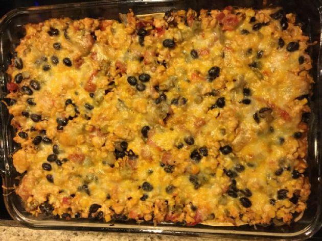 Tex Mex Turkey Casserole 