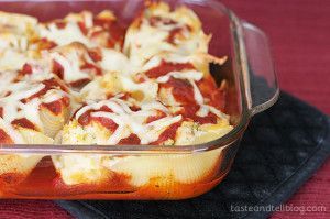 Three Cheese & Chicken Stuffed Shells