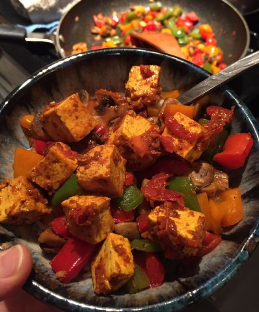 Tofu and Veggies in Turmeric Paste