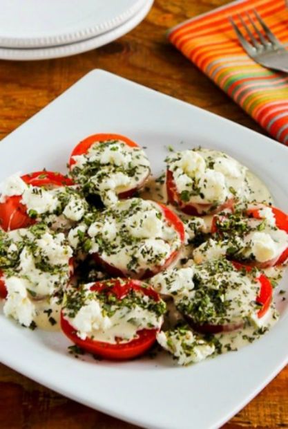 Tomato and Goat Cheese Salad