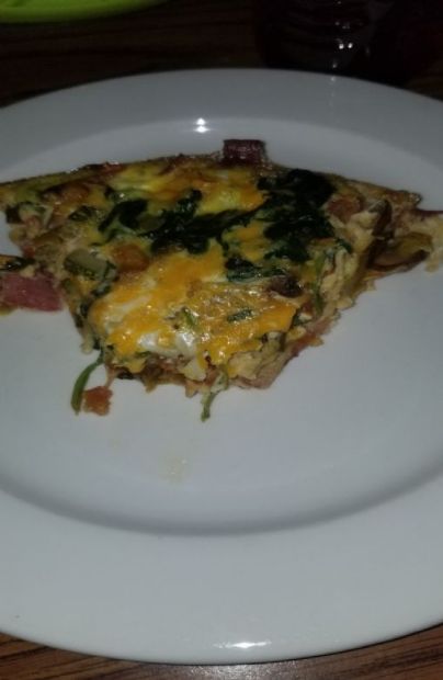 Turkey Bacon And veggie frittata