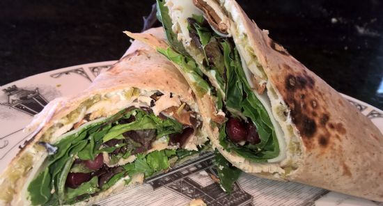 Andi's Turkey Hatch Chile Pomegranite Bacon Wrap