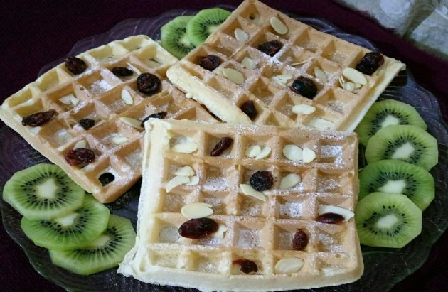 Vanilla waffles