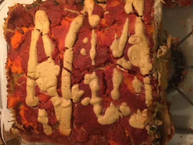 Vegan Sweet Potato Lasagna with Cashew Cheese