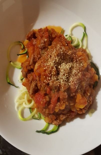 Veggie-Loaded Spaghetti Bolognaise