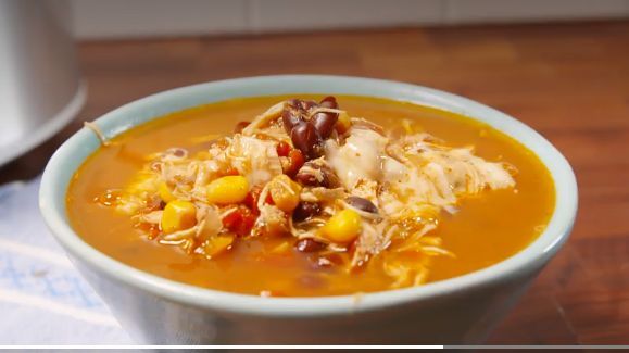 Viv's Low-fat Chicken Tortilla Soup