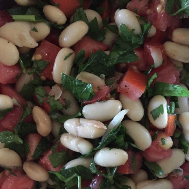 White Bean and Tomato Salad (1/2 cup serving)