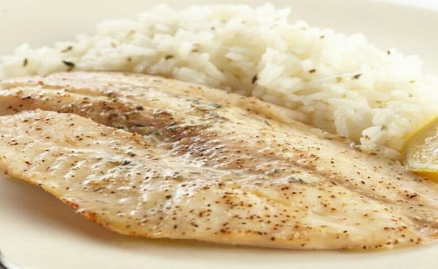 Whiting, skin-on, baked w/ lemon pepper