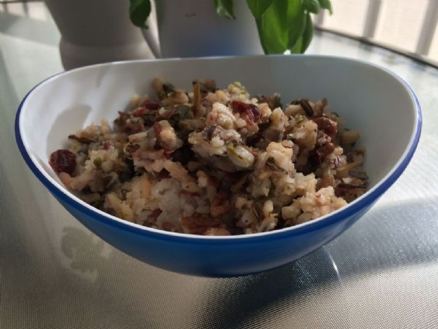 Wild Rice Pilaf with Cranberries and Pecans