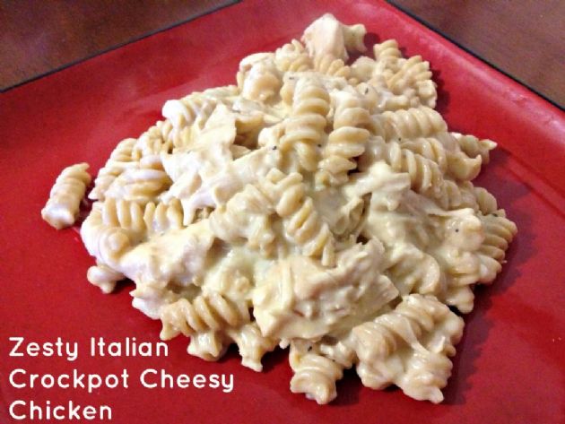 Zesty Italian Chicken made in crockpot