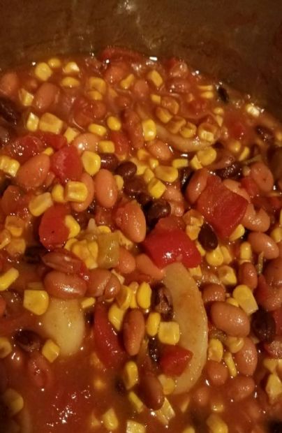 Meatless taco soup