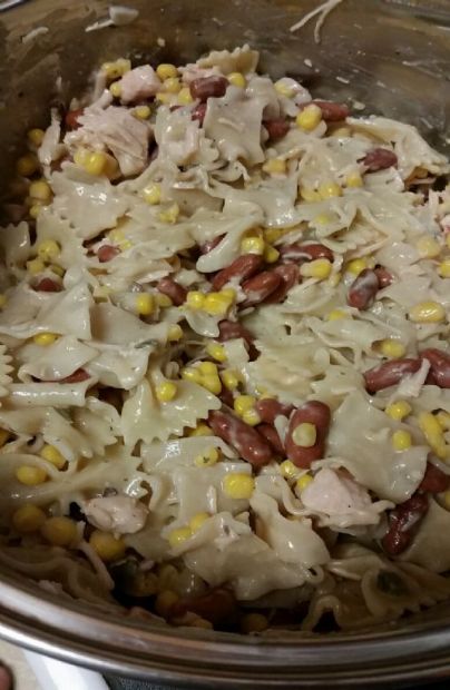 Chipotle Ranch Chicken pasta salad