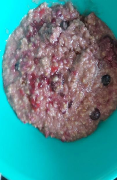 Triple Berry Steel Cut Oats