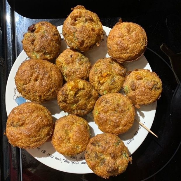 Cornmeal Sausage Muffins