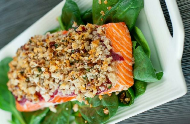 Pecan crusted salmon