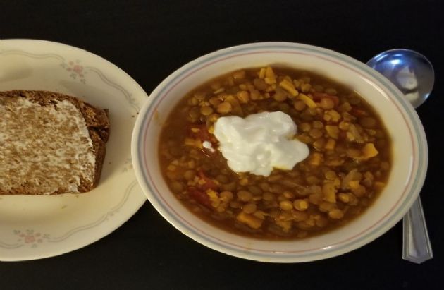 Curry Ginger Lentil Sweet Potato  Ragout