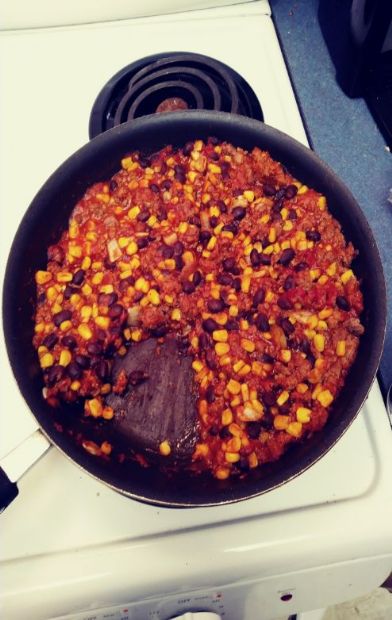 Full Dinner Sloppy Joes with Turkey, Corn & Black Beans