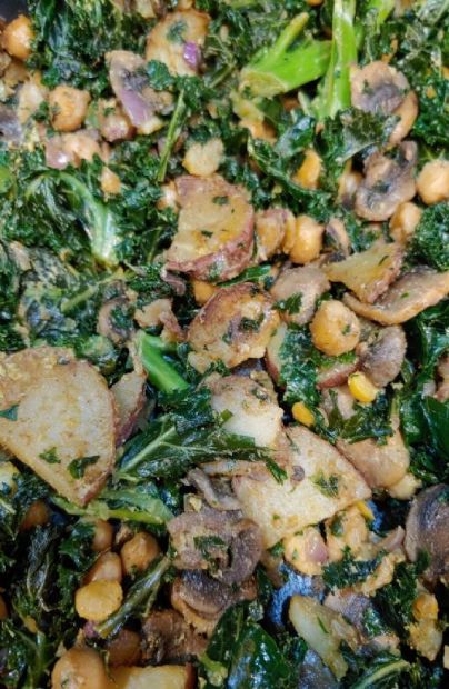 Chickpea Kale Hash