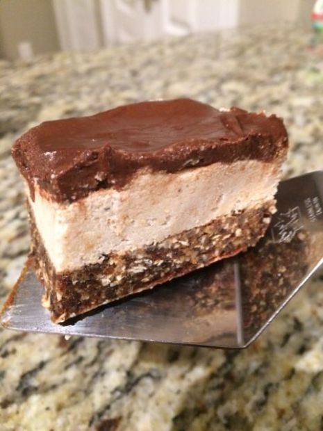 Dark chocolate nutty squares 