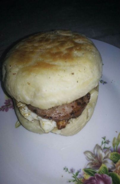 Turkey English Muffin Breakfast Sandwich