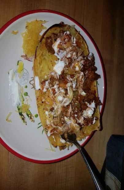 Taco-Topped Spaghetti Squash Bowls