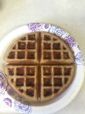 pumpkin apple oatmeal waffles