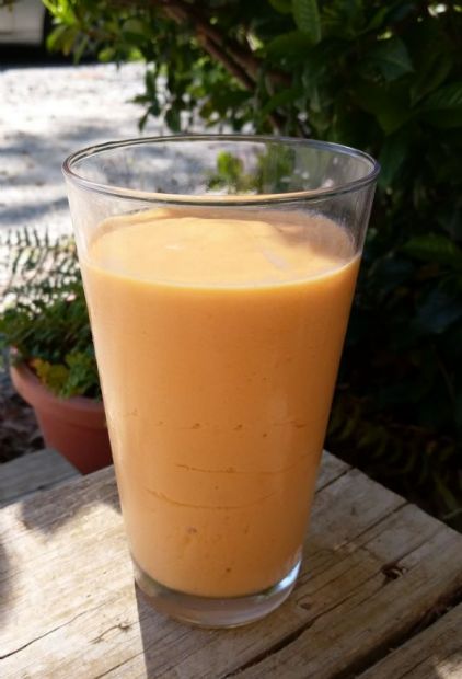 smoothie, peach mango 