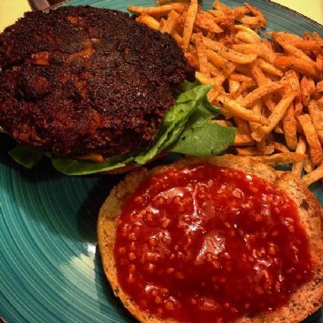 spicy Black bean and corn veggie burger patties