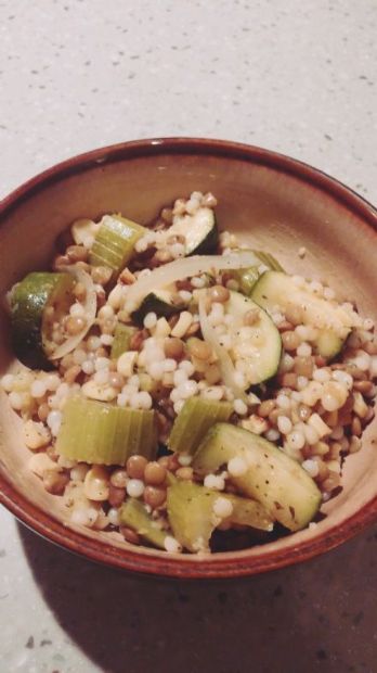 zucchini lentil salad 