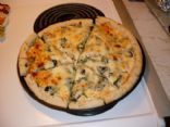 Carita's Spinach & Mushroom Pizza